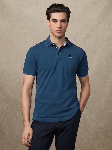 Hackett London Футболка 'HERITAGE MADRAS' в Синий: спереди