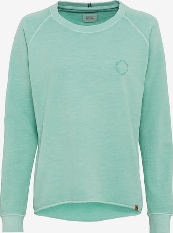 CAMEL ACTIVE Sweatshirt aus Baumwolle in Grün: predná strana