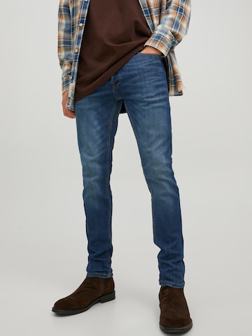 JACK & JONES Slimfit Jeans 'GLENN' in Blauw: voorkant