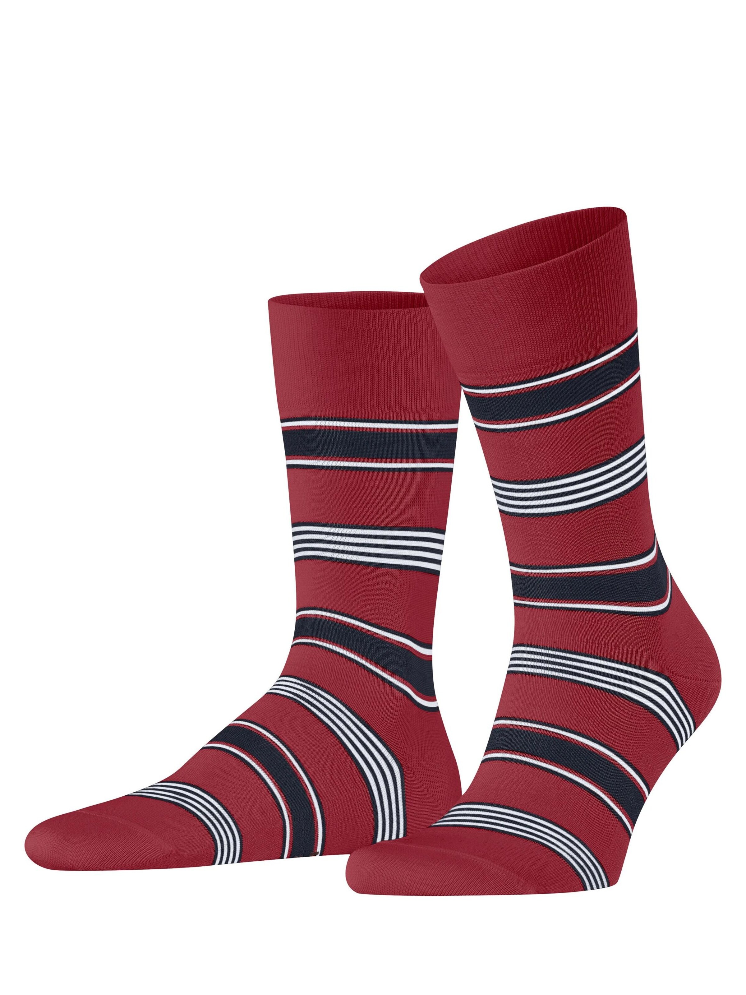 FALKE Socken 'Marina Stripe'‌‌‌‌‌‌‌‌‌ in Rot: Vorderseite
