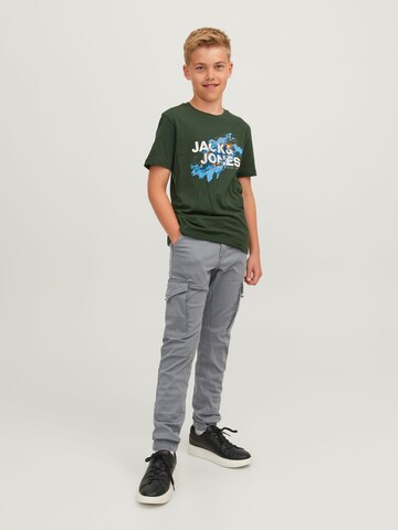 Jack & Jones Junior Tapered Broek 'JNRPau JJFlake' in Grijs