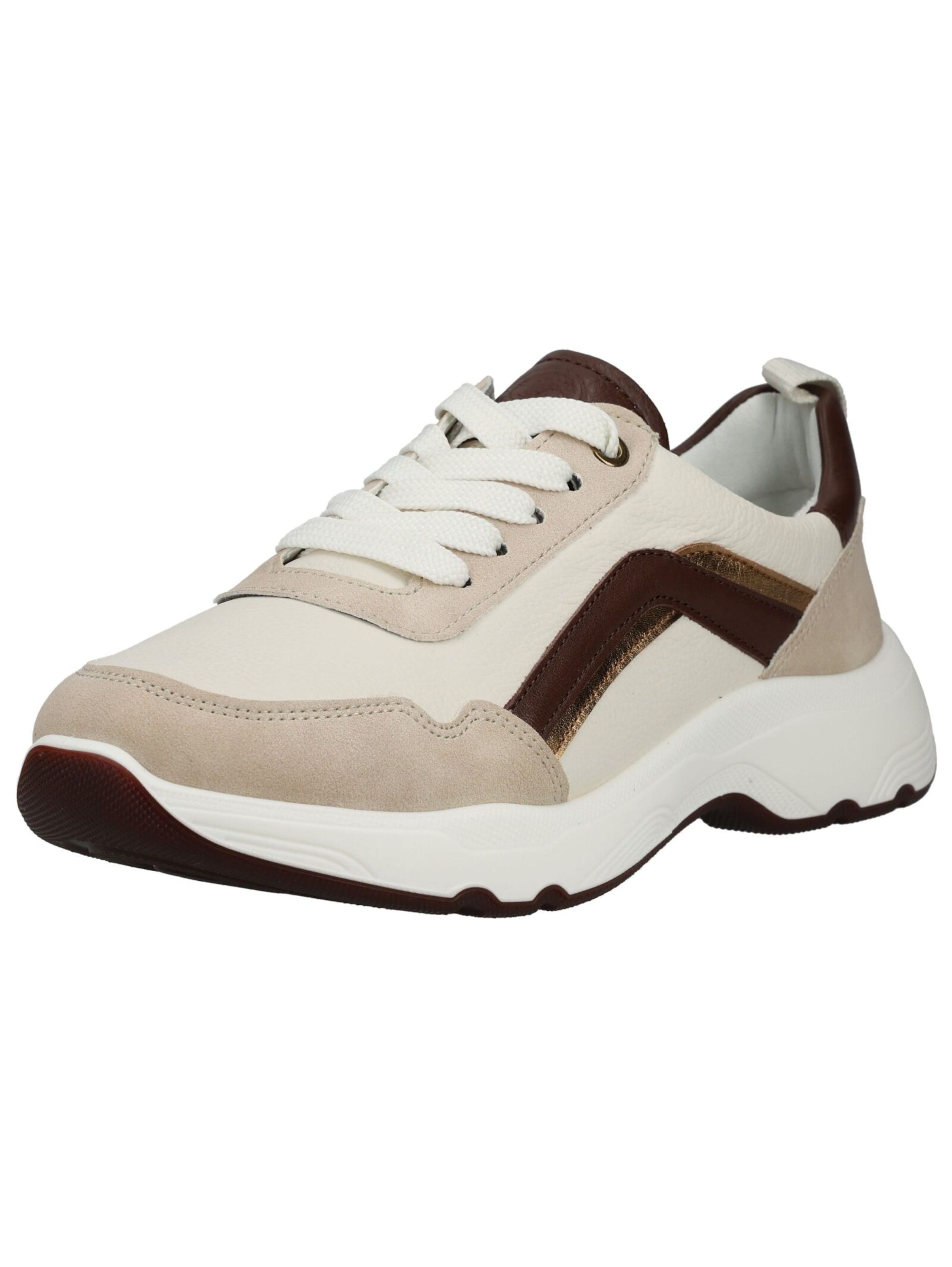 ARA Platform trainers in Cream / Nude / Bordeaux, Item view