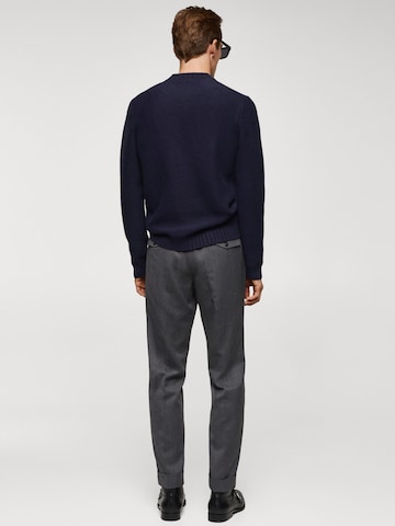 MANGO MAN Pullover 'Loto' in Blau