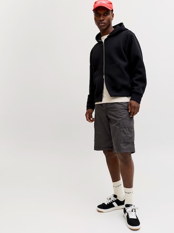 JACK & JONES Loose fit Cargo Pants 'JPSTCOLE MATTY' in Grey