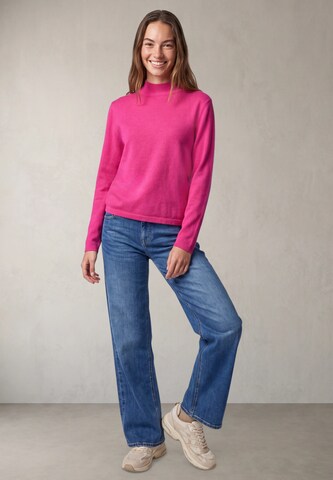 Street One Studio Langarm Pullover mit Turtle Neck in Pink