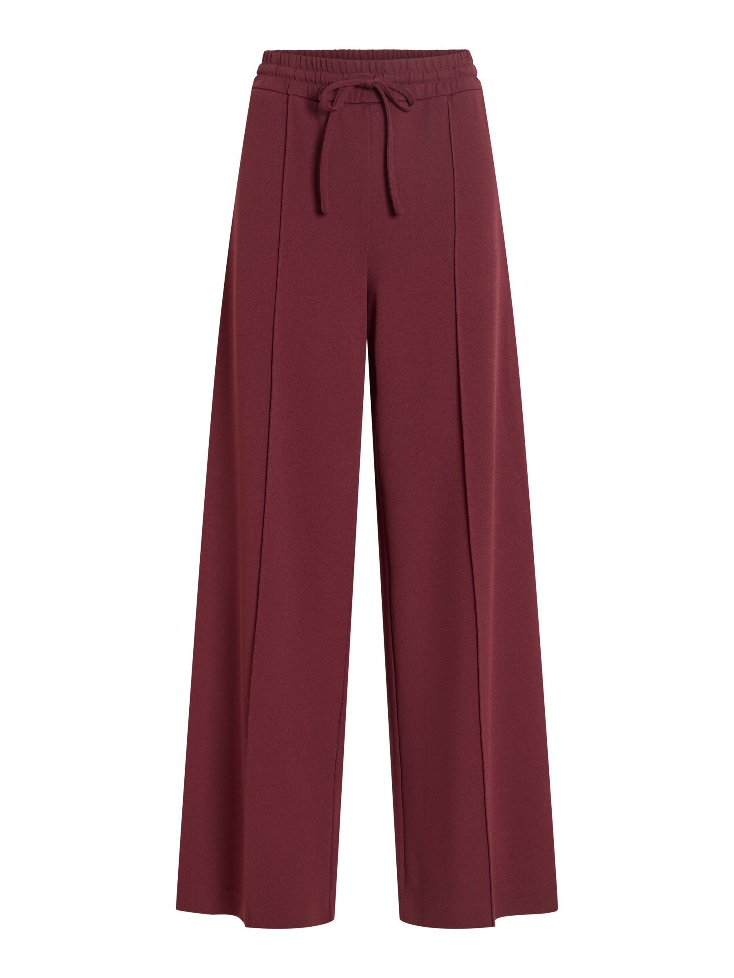 VILA Trousers 'VICLUA' in Brown: front