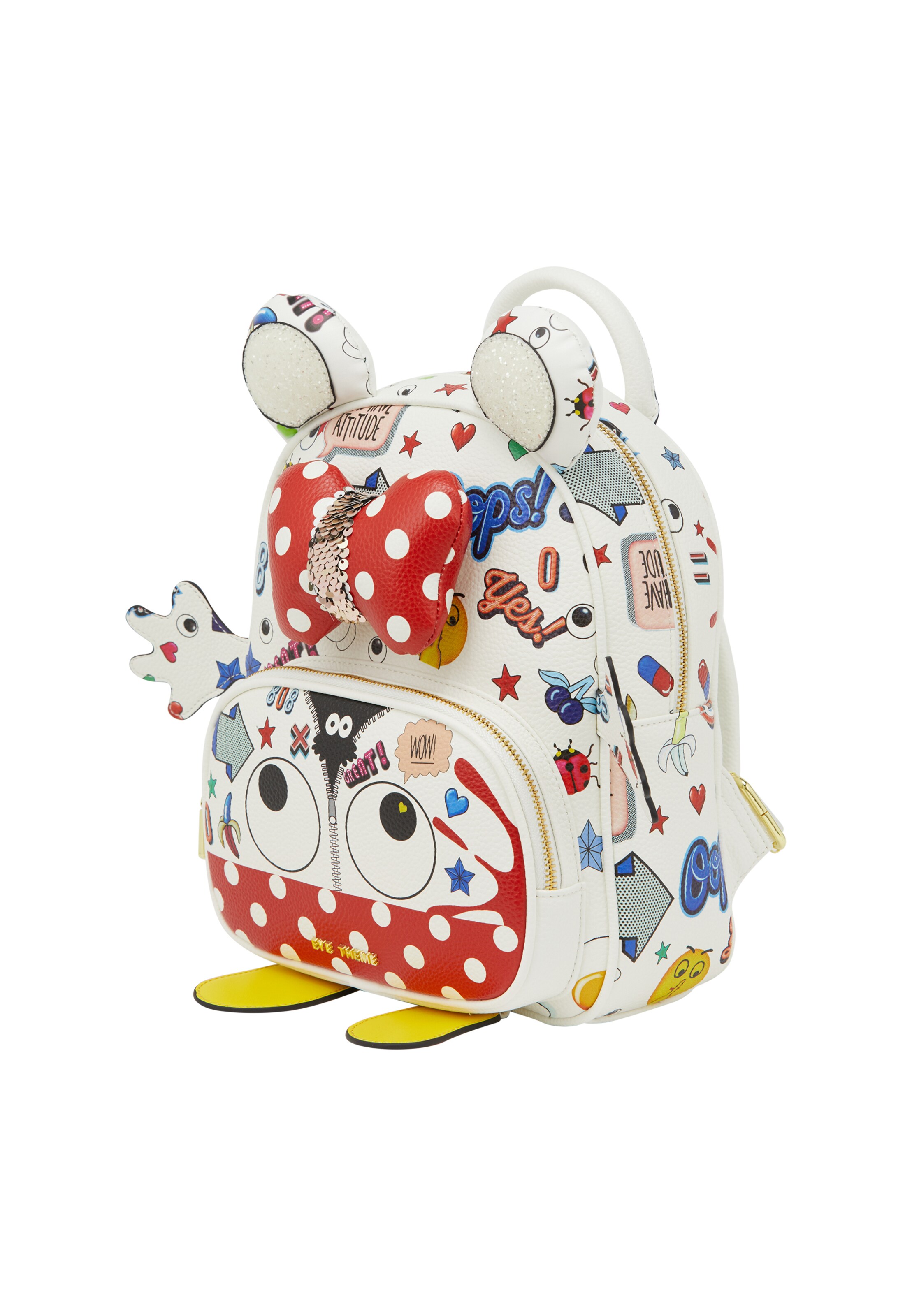 MYMO - Mochila 'Pop Eyetheme' en blanco