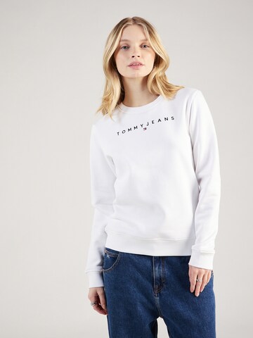 Sweat-shirt Tommy Jeans en blanc : devant