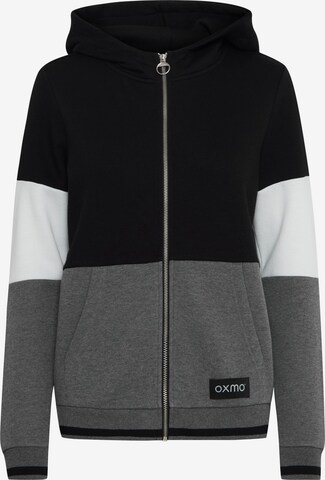 Oxmo Zip-Up Hoodie 'Omanna' in Grey: front