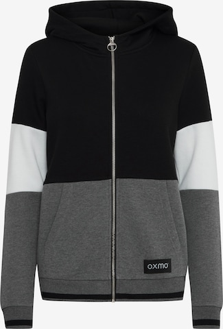 Oxmo Zip-Up Hoodie 'Omanna' in Grey: front