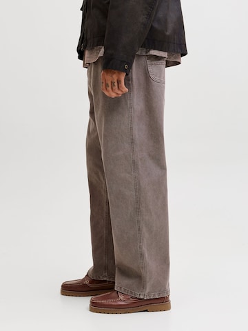 JACK & JONES Wide Leg Bukser 'JPSTAlex' i grå