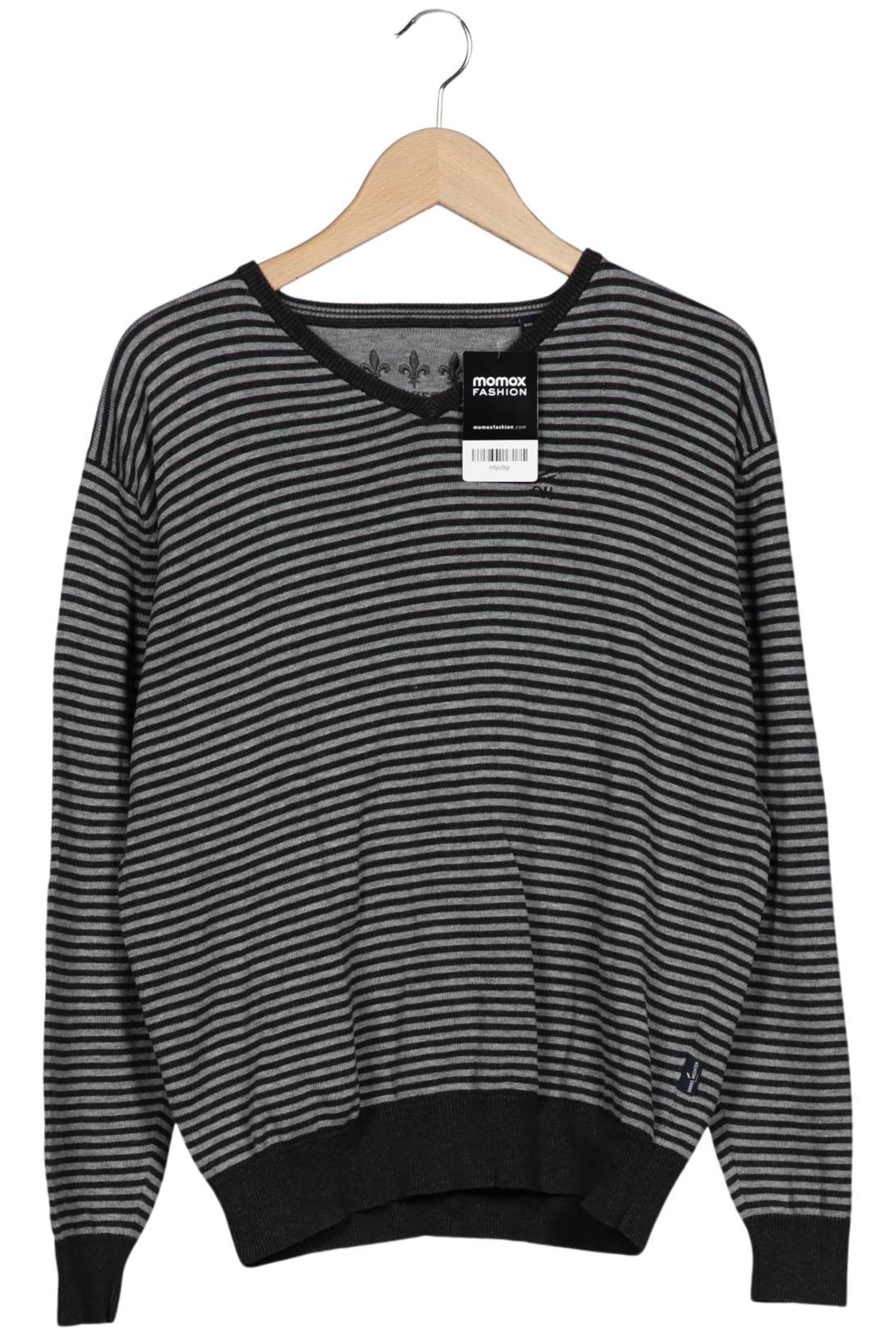 HECHTER PARIS Sweater & Cardigan in M-L in Grey: front