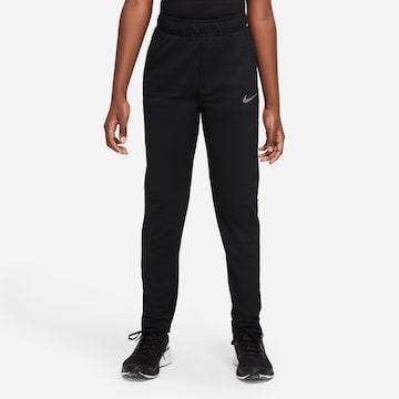 NIKE Regular Workout Pants in Black: front