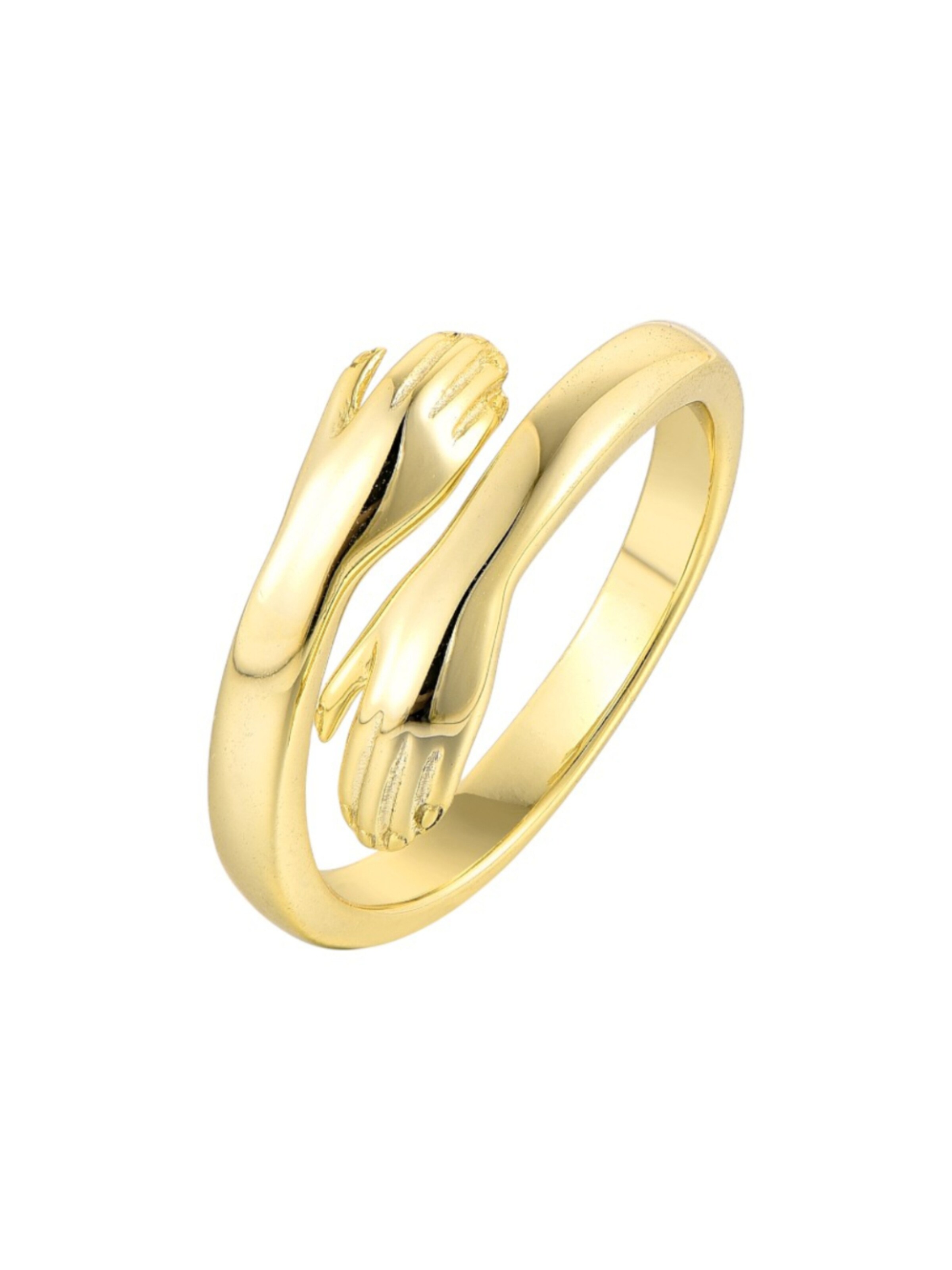 Vielring Ring 'Offener Umarmungsring Liebe'‌‌ in Gold: Vorderseite