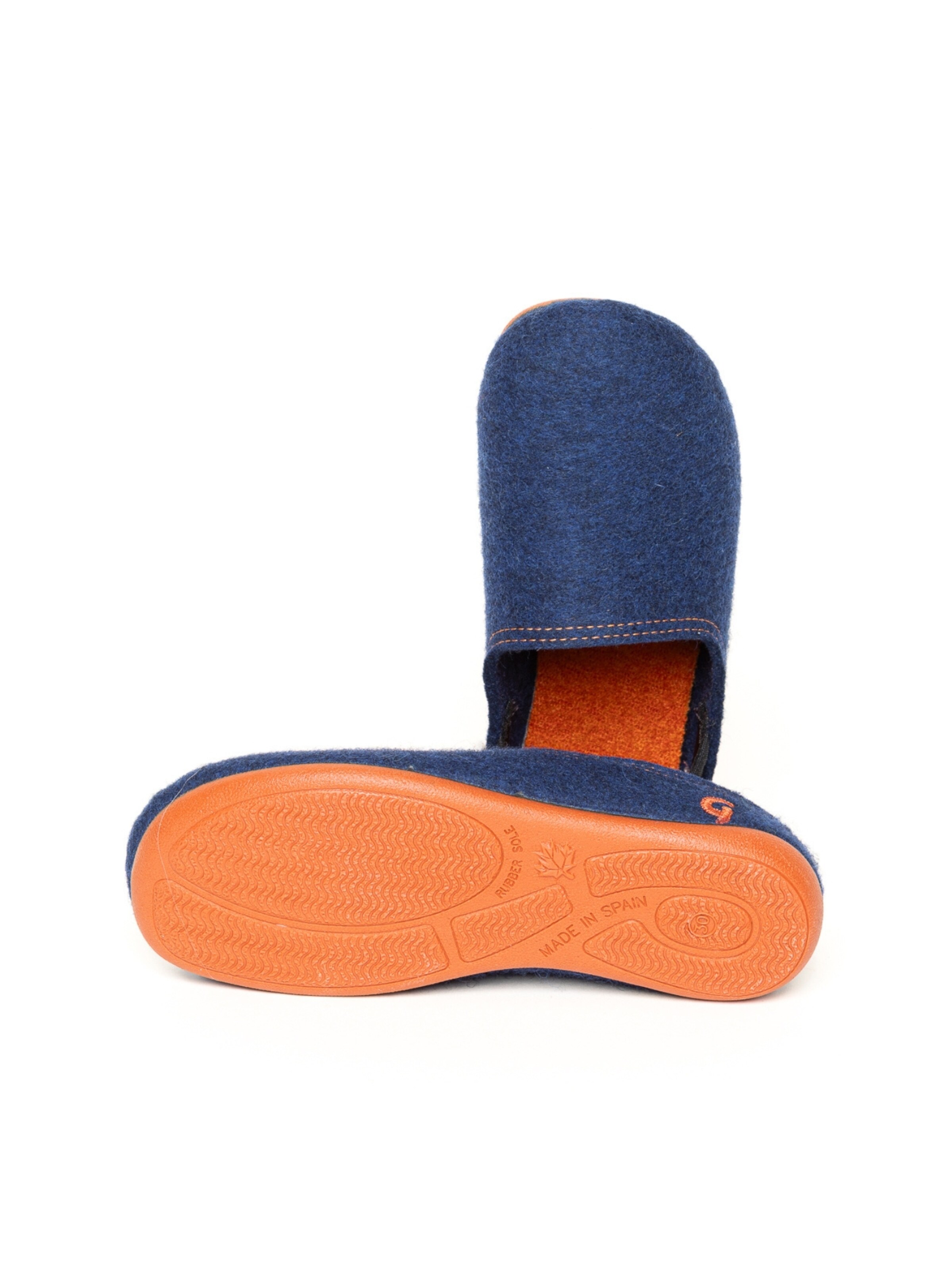 Gottstein Slippers 'Filzpantoffel Wool Slip-On Kids' in Blue