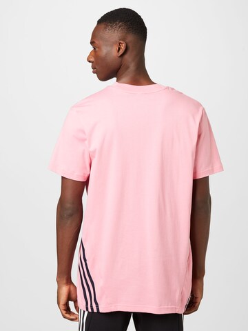 rožinė ADIDAS SPORTSWEAR Sportiniai marškinėliai 'Future Icons 3-Stripes'