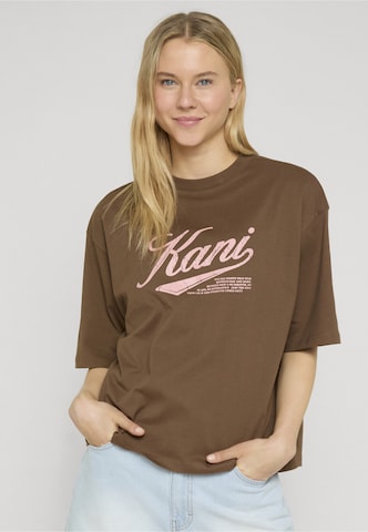 Maglietta di Karl Kani in marrone: frontale