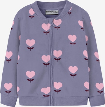 NAME IT Bluza rozpinana 'NMFOlinias' w kolorze fioletowy: przód