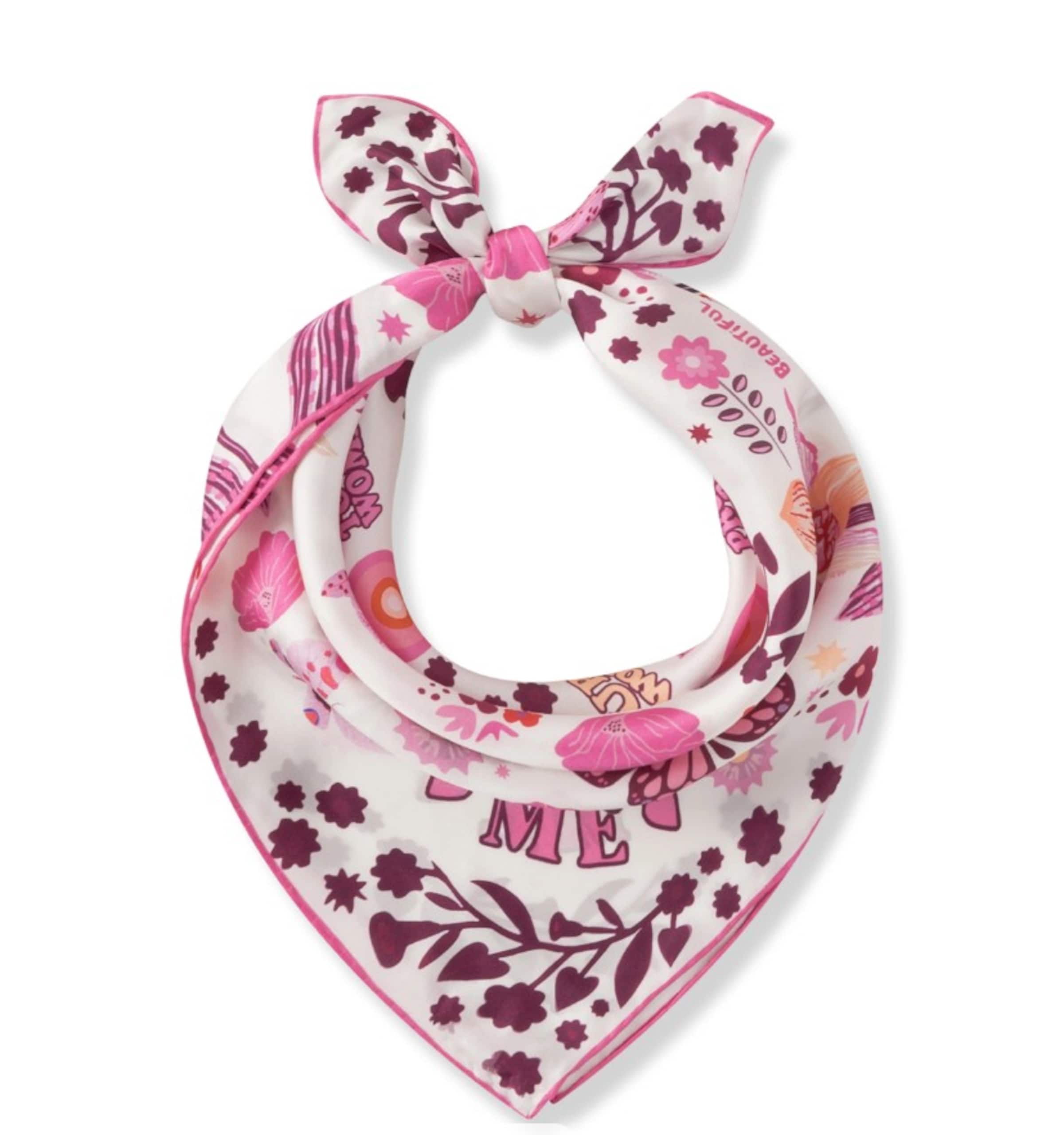 CODELLO Nickituch mit SUPERWOMAN-Motiven in Weiß: Vorderseite