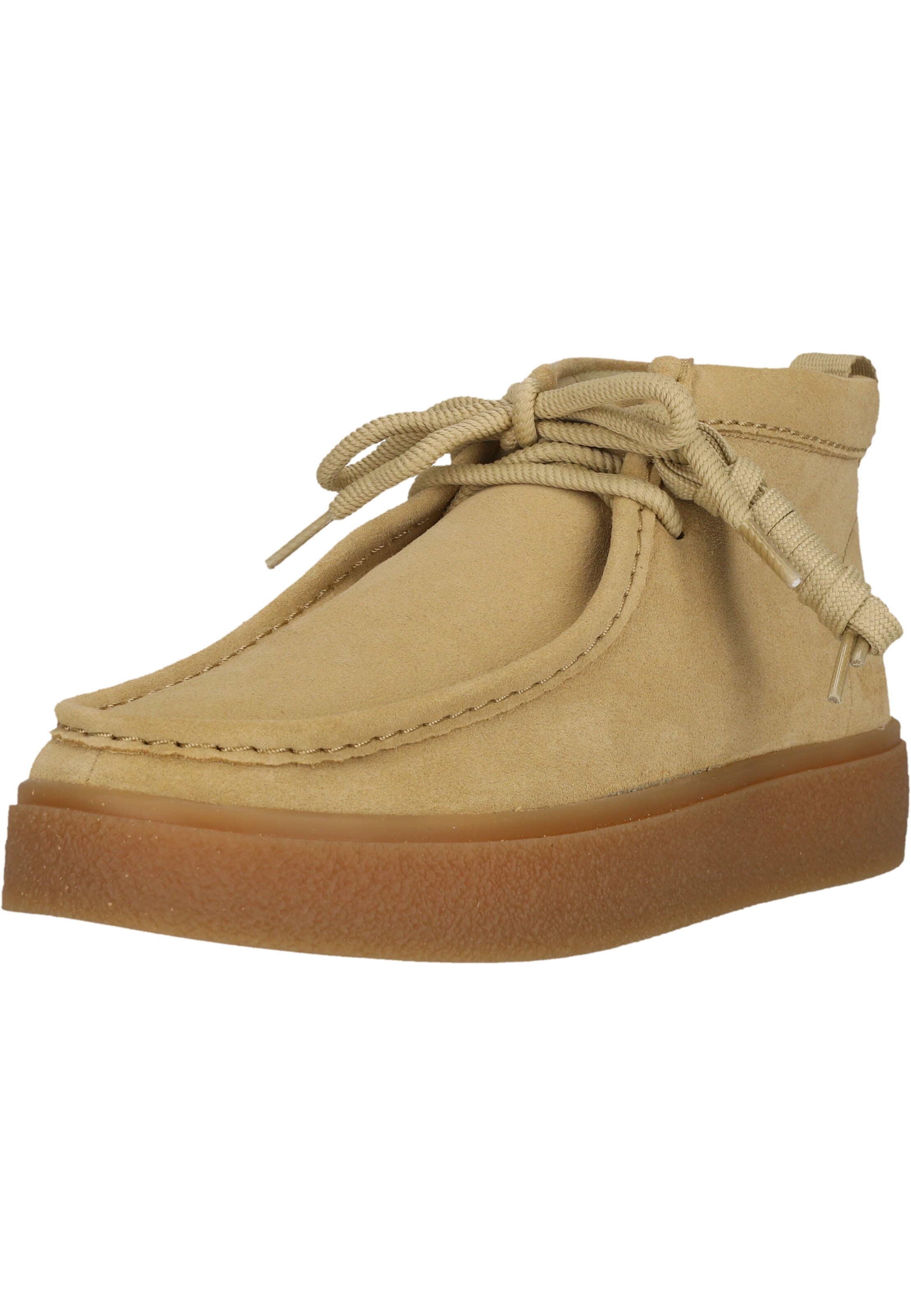 CLARKS Boots 'Boxbee Walla' in Beige: front