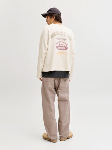 JACK & JONES Wide Leg Bukser 'JPSTALEX RAYE WORKER' i brun