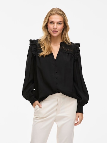 VILA Blouse 'VIKomma' in Zwart: voorkant