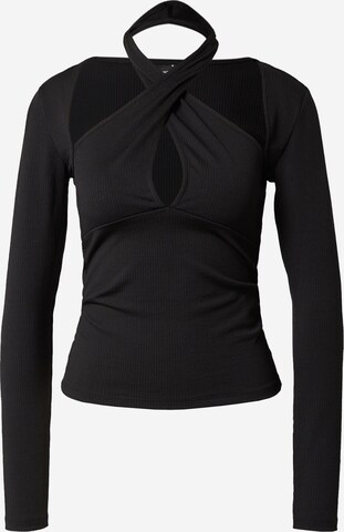 Gina Tricot Tričko 'Blanca' – černá: přední strana