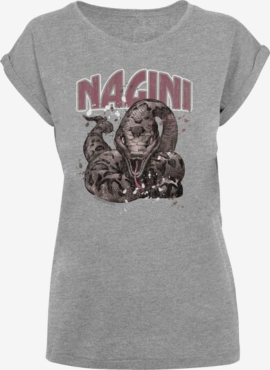 F4NT4STIC T-shirt 'Harry Potter Nagini Splats' en taupe / gris chiné / violet chiné / blanc, Vue avec produit