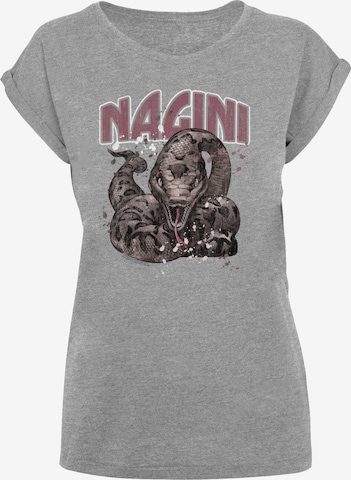 F4NT4STIC T-Shirt 'Harry Potter Nagini Splats' in Grau: predná strana