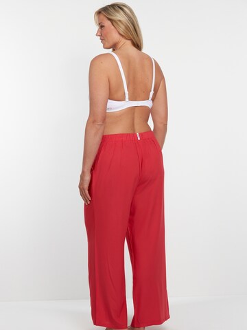 Loosefit Pantalon à pince VIVID en rouge