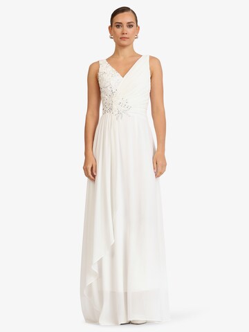 Kraimod Evening Dress in White: front
