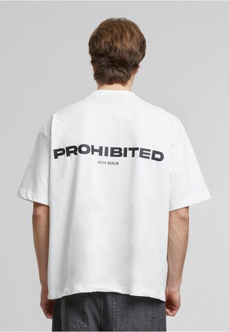 Prohibited T-shirt i vit