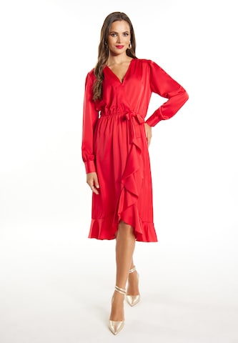 faina Cocktail Dress in Red: front