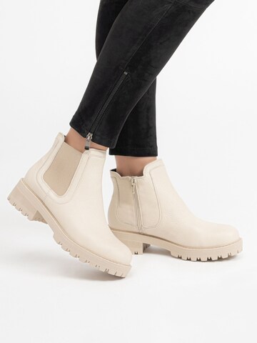 VITAFORM Chelsea Boots in Beige