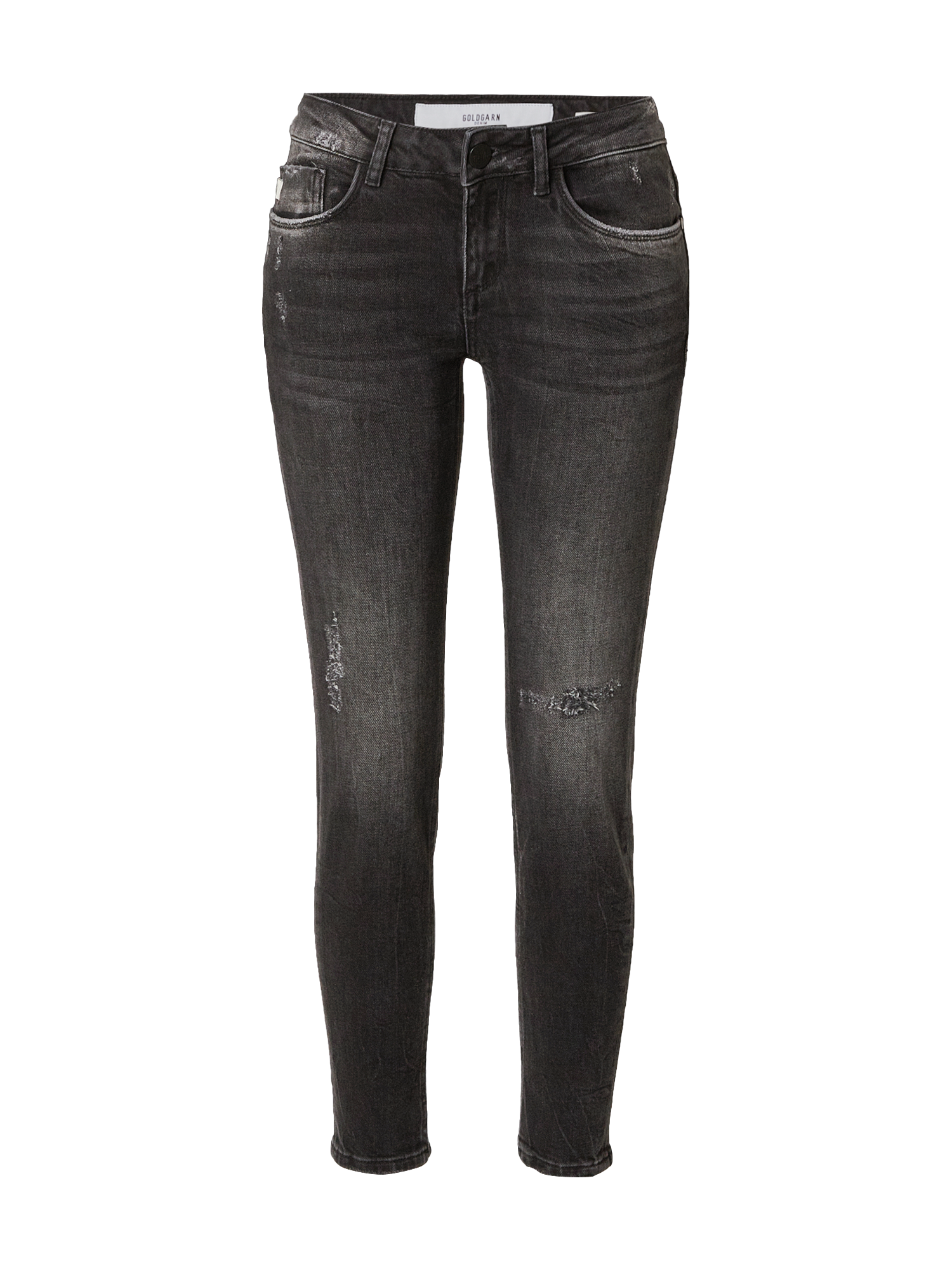 Donna Jeans Goldgarn Jeans in Nero 