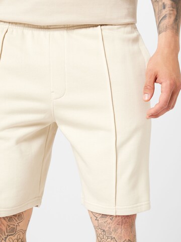 WEEKDAY Regular Trousers 'Terry' in Beige