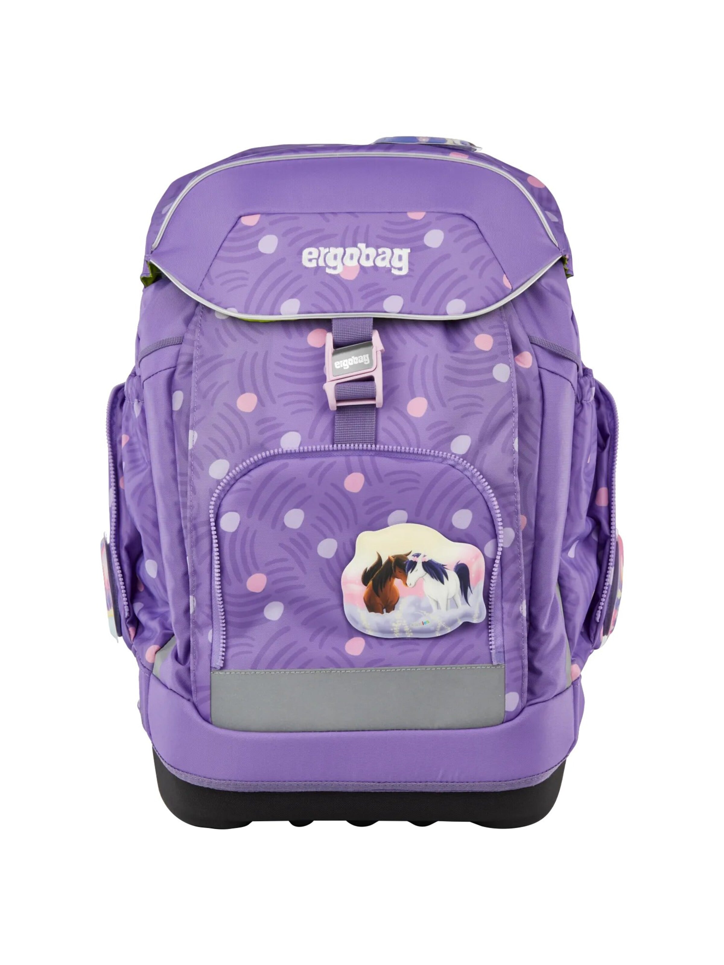 ergobag Backpack 'Schulranzen-Set maxi Set' in Purple