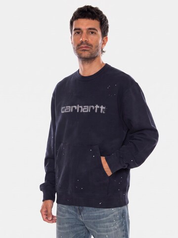 Carhartt WIP Sweatshirt 'PAINTER SWEAT DARK NAVY' in Blauw: voorkant