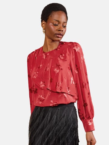 Camicia da donna di love & roses in rosso: frontale