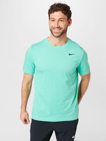 NIKERegular Fit Tehnička sportska majica - zelena boja: prednji dio