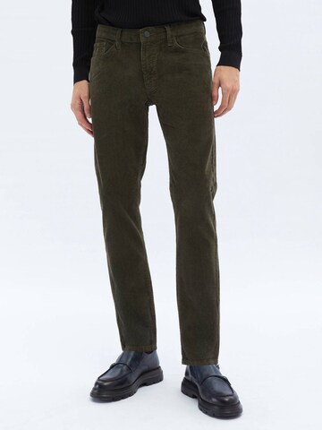 KİP Slimfit Kalhoty – zelená