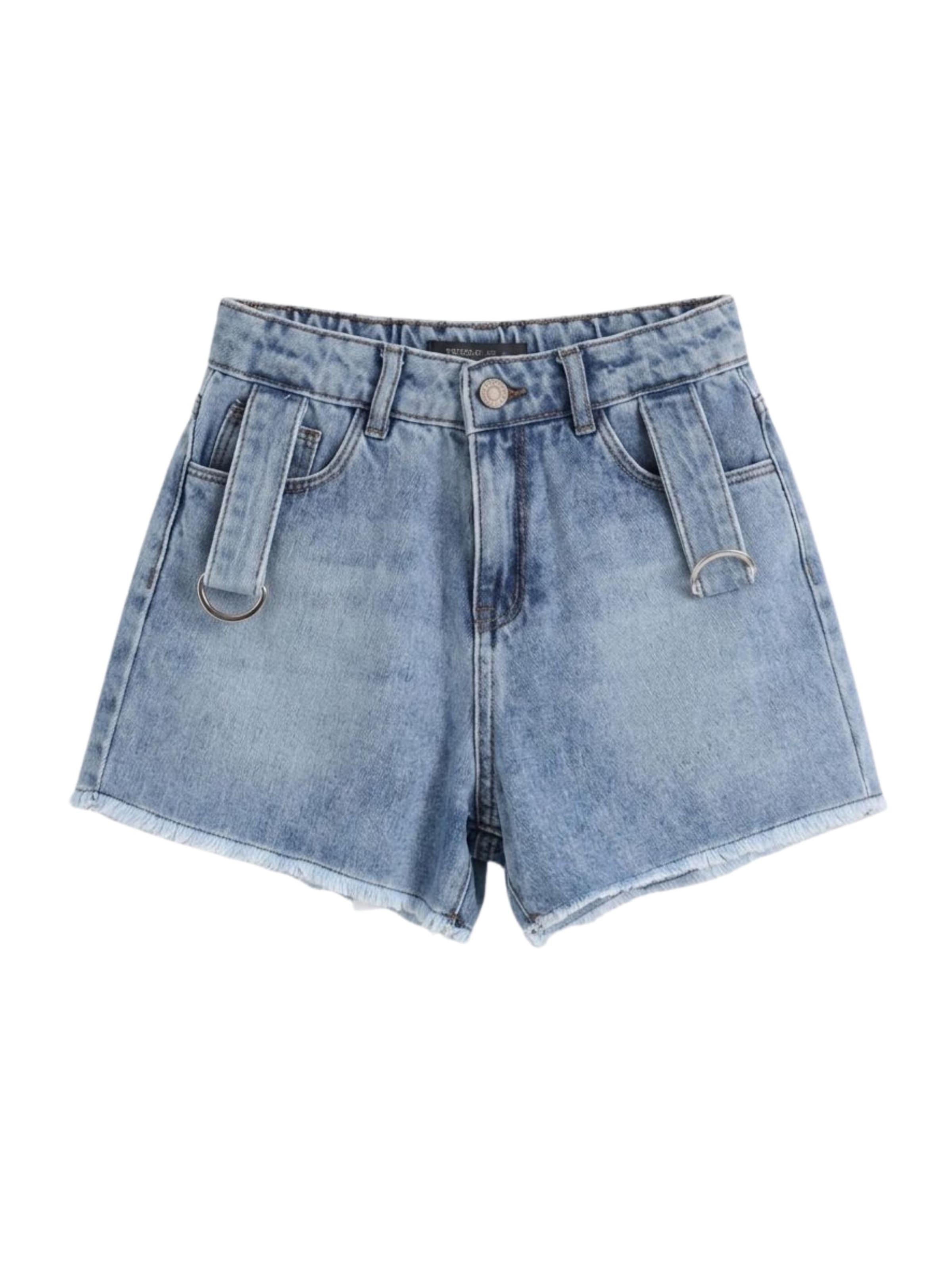 Solang Regular Shorts in Blau: Vorderseite
