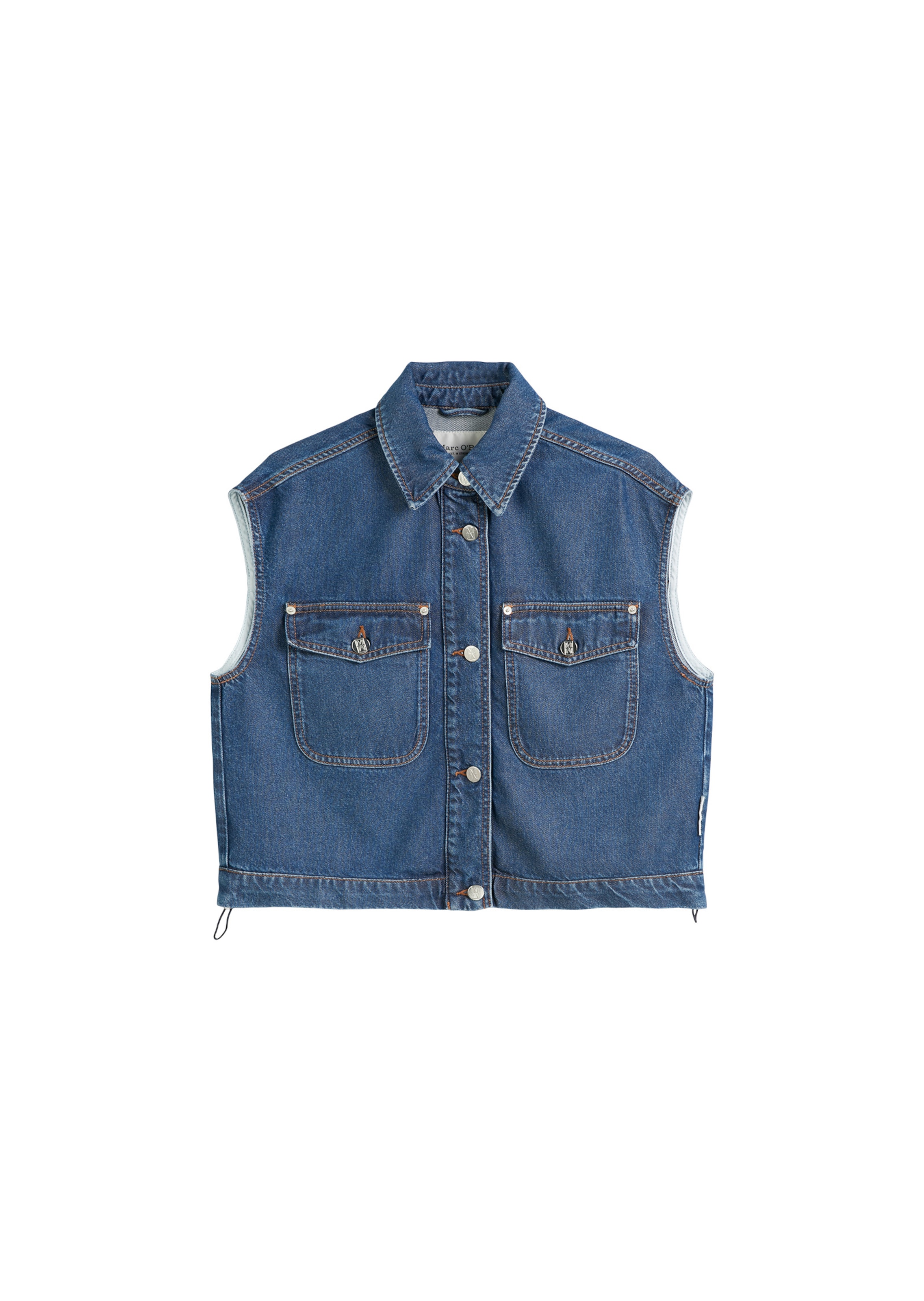 Marc O'Polo Bodywarmer in Blauw: voorkant