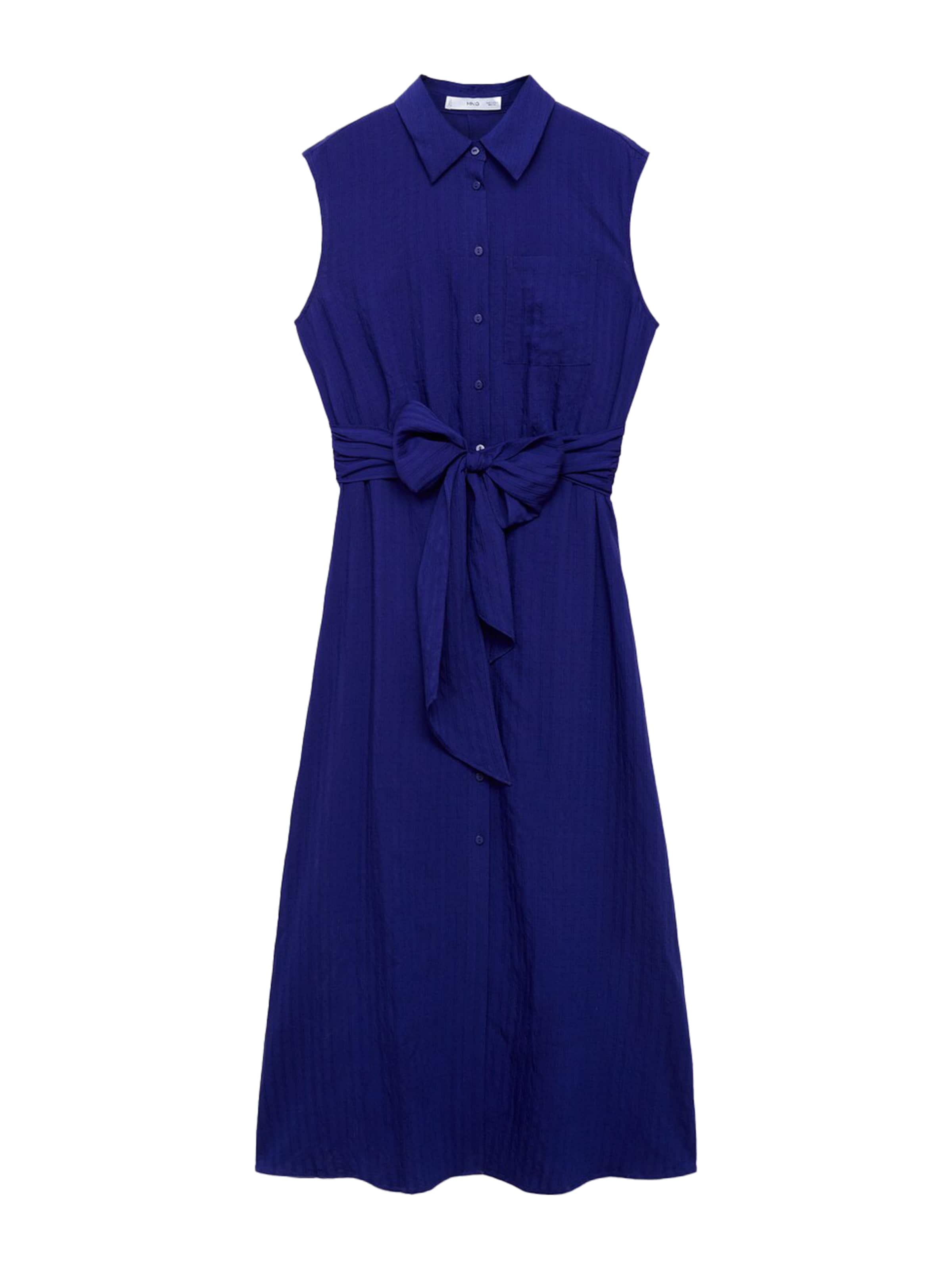 MANGO Blousejurk 'Sero' in Blauw: voorkant