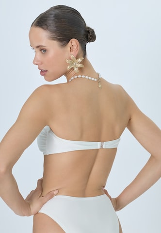 LSCN by LASCANABandeau Bikini gornji dio - bež boja