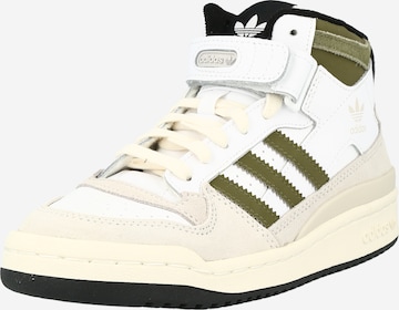 ADIDAS ORIGINALS Sneakers high 'FORUM' i hvit: forside