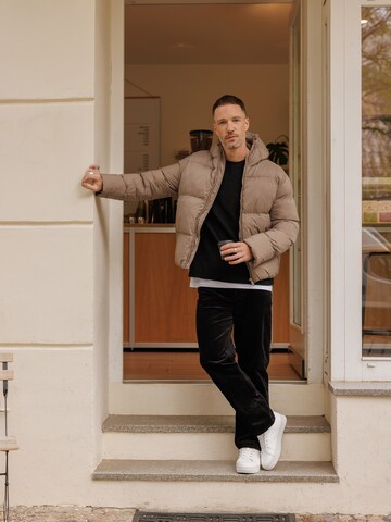 DAN FOX APPAREL Winter Jacket 'John' in Beige