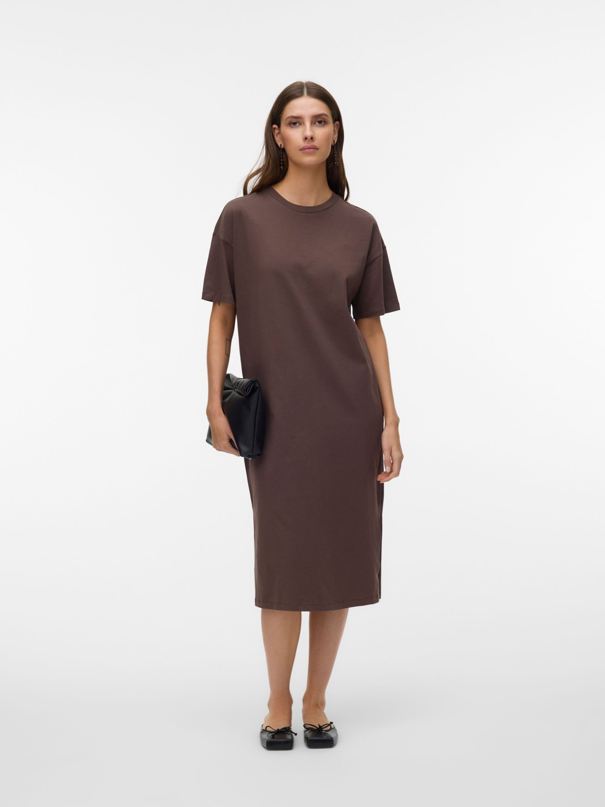 VERO MODA - Vestido 'VMMOLLY' en marrón: frente
