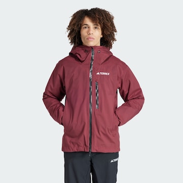 ADIDAS TERREX Athletic Jacket 'Terrex Xperior Three-In-One' in Red: front