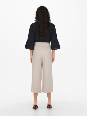 JDY Wide leg Pleat-Front Pants 'Tanja' in Grey